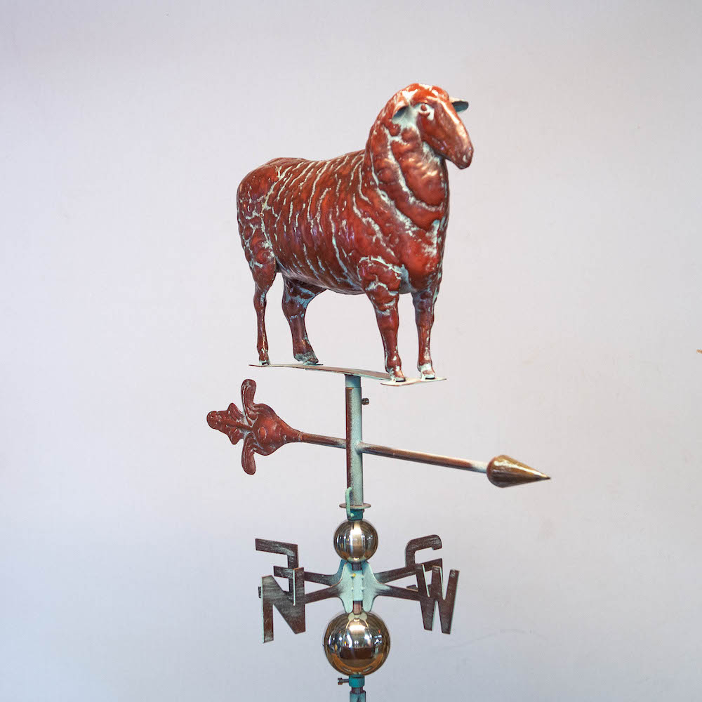 Sheep Weathervanes for Sale on White